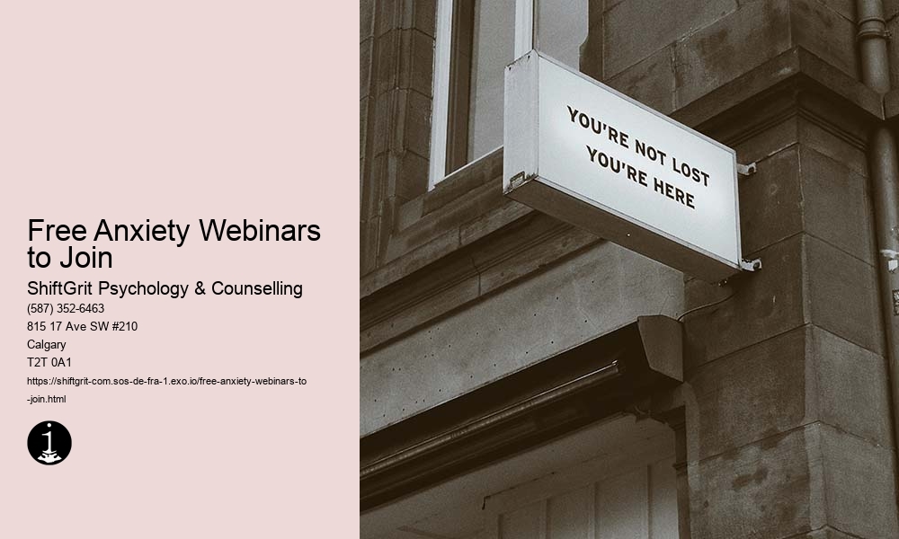 Free Anxiety Webinars to Join