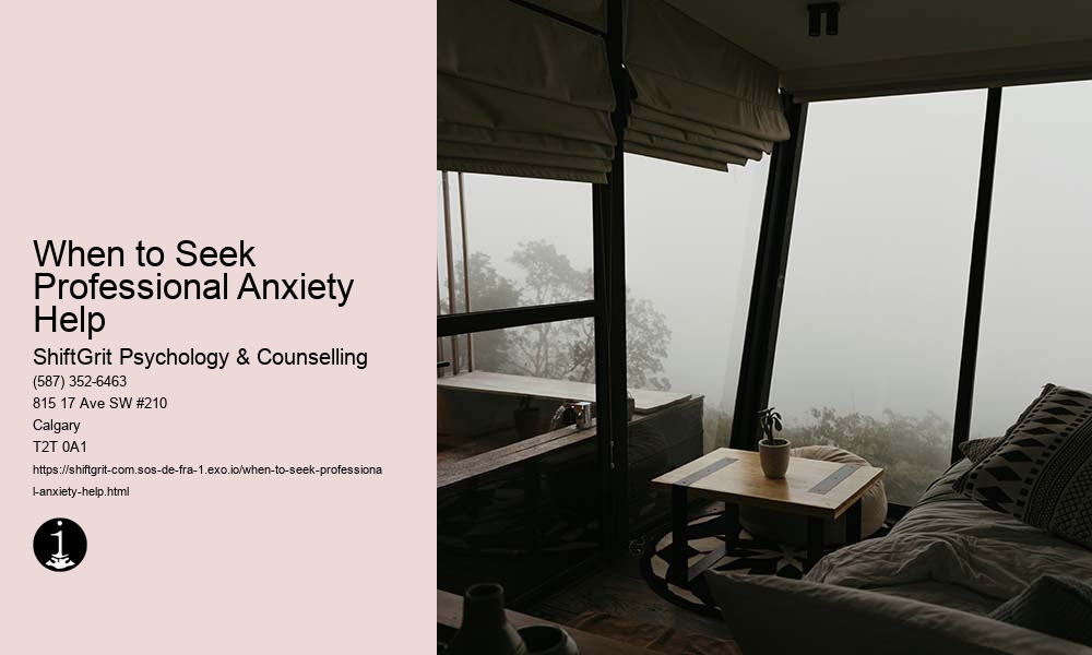 When to Seek Professional Anxiety Help